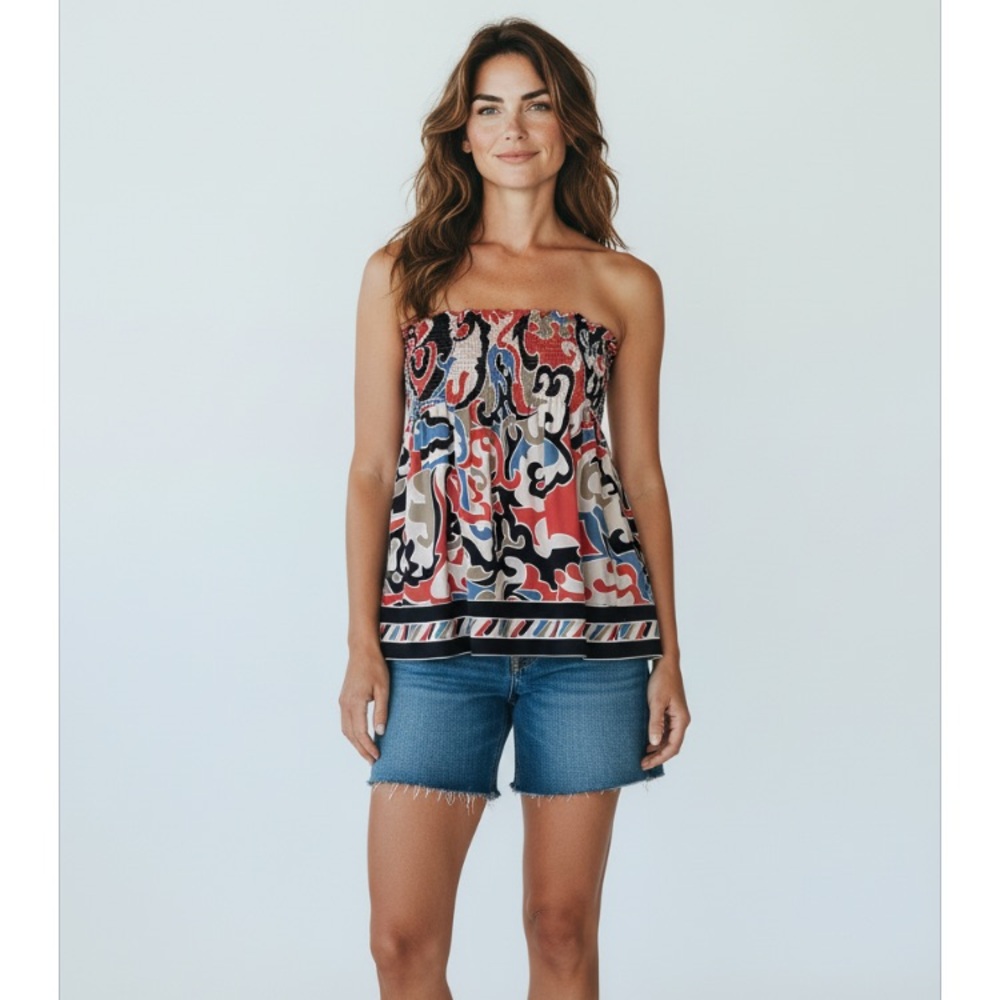 BCBG MaxAzria Vintage Strapless Top Size S